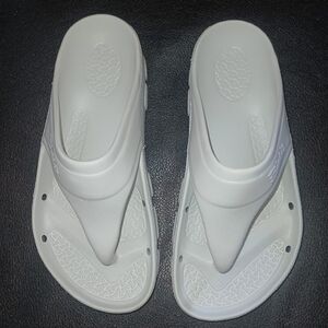 Birkis White Caribbean Slide Sandals EUC